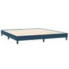 vidaXL Boxspringbett ohne Matratze Dunkelblau 200x210 cm Samt