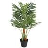 vidaXL Palme K&uuml;nstlich mit 3 St&auml;mmen Gr&uuml;n 85 cm PP