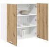 vidaXL H&auml;ngeschrank Artisan-Eiche 80 x 31 x 80 cm Holzwerkstoff