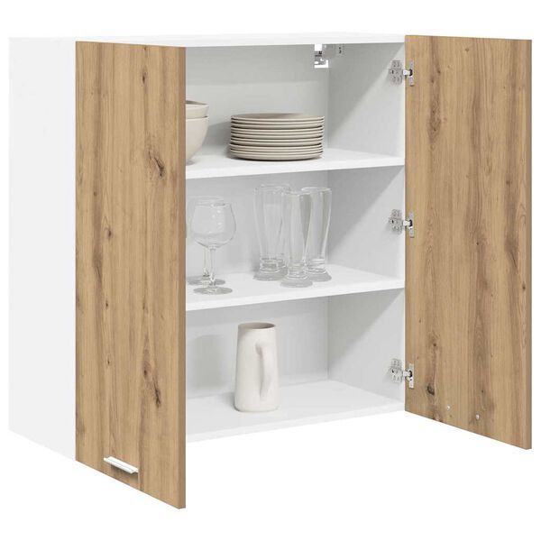 vidaXL H&auml;ngeschrank Artisan-Eiche 80 x 31 x 80 cm Holzwerkstoff