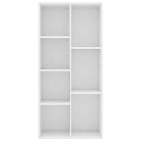 vidaXL Bücherregal Weiß 50×25×106 cm Holzwerkstoff