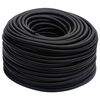 vidaXL Hybrid-Luftschlauch Schwarz 0,6" 50 m Gummi und PVC