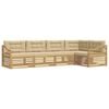 vidaXL Outdoor-Sofagarnitur 5 stk. Wei&szlig; und Beige Polyester