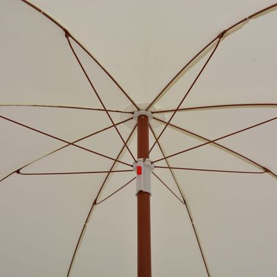 vidaXL Sonnenschirm mit Stahlmast 180 cm Sandfarben