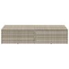 vidaXL Garten-Auflagenbox Hellgrau 220x50x58 cm Poly Rattan