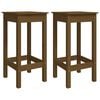 vidaXL Barst&uuml;hle 2 Stk. Honigbraun 40x40x78 cm Massivholz Kiefer
