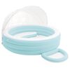 INTEX Pool Lounge Float mit Sonnenhaube 277 x 221 x 137 cm Rund f&uuml;r