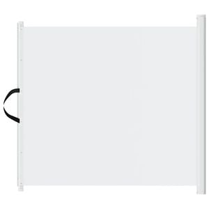 vidaXL Haustier-Barriere Ausziehbar Wei&szlig; 102,5x125 cm