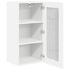 vidaXL H&auml;ngeschrank mit T&uuml;r 2 pcs Wei&szlig; 40 x 31 x 80 cm Holzwerkstoff
