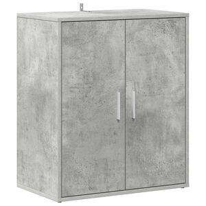 vidaXL Schuhschrank Betongrau 60x35x70 cm Holzwerkstoff
