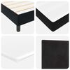 vidaXL Boxspringbett mit Matratze Schwarz 120 x 200 cm Samt