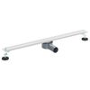 vidaXL 360&deg; Duschablauf mit slim Modell Silber 80 cm Edelstahl 304