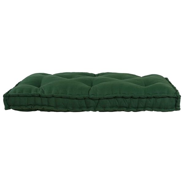 vidaXL Pallet Sofa Kissen Grün Stoff