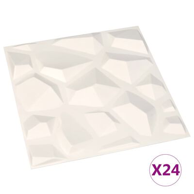 vidaXL Wandpaneele 24 Stk. 3D 0,5×0,5 m 6 m²