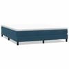 vidaXL Boxspringbett ohne Matratze Dunkelblau 180x210 cm Samt