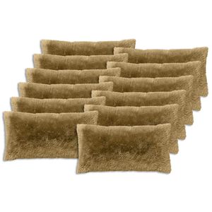 vidaXL Kissen mit Kissen HEERLEN 2 Stk. Hellgrau PV Fleece