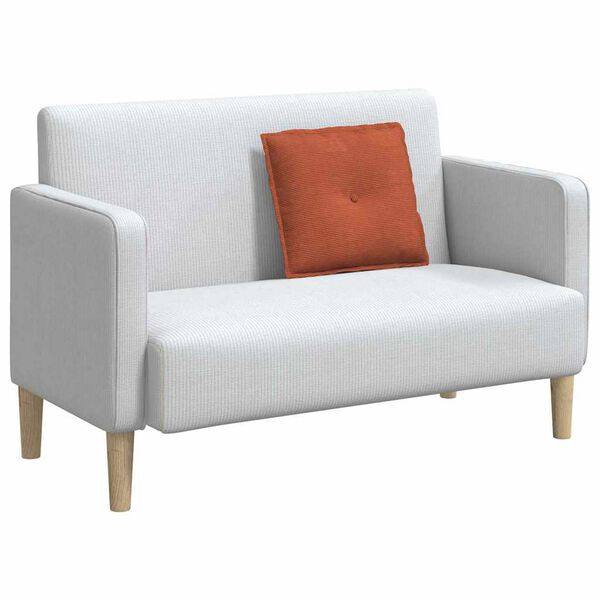 vidaXL Rückenkissen Rot-Orange 50 x 45 cm Cordstoff