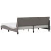 vidaXL Bett mit Matratze "Hanko" Taupe 200x200 cm Stoff