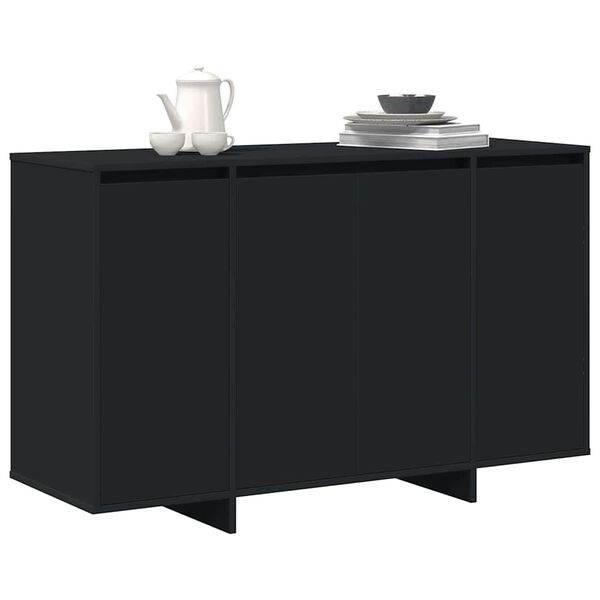 vidaXL Sideboard Schwarz 120 x 41 x 75 cm Holzwerkstoff