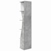 vidaXL Eckschrank Beton Grau 27,5x27x140cm Holzwerkstoff