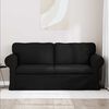 vidaXL Sofa Schwarz Gesamtabmessungen: 175 x 82 x 80 cm (B x T x H)