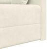 vidaXL Boden-Sofa-Bett 200cm Creme Samt