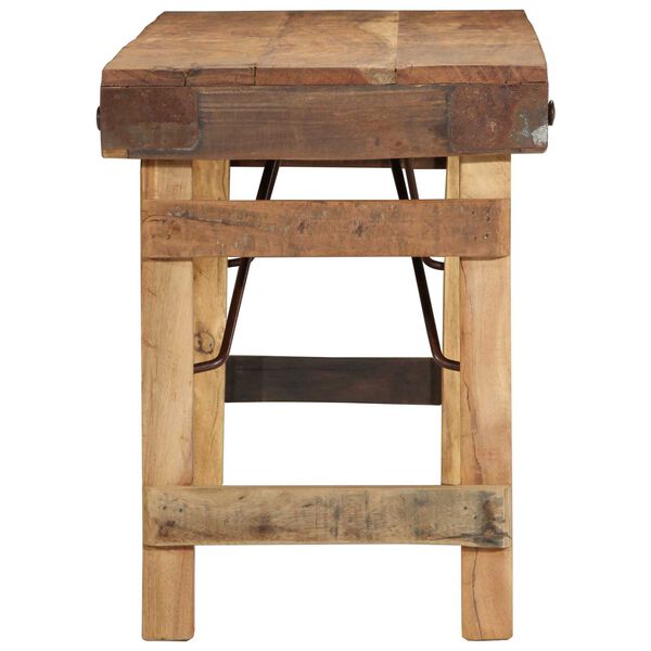 vidaXL Bank Natur 110 x 35 x 46 cm Wiederverwertetes altes Holz