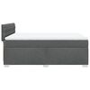 vidaXL Boxspringbett mit Matratze Dunkelgrau 140x190 cm Stoff