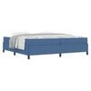 vidaXL Bettrahmen mit Matratze Blau 200 x 200 cm Stoff