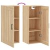 vidaXL Wandschrank Sonoma-Eiche 34,5x34x90 cm Holzwerkstoff