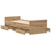 vidaXL Bettgestell ohne Matratze Artisan-Eiche 90x200cm Holzwerkstoff