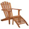 vidaXL Adirondack-Gartensessel mit Fu&szlig;ablage Akazie Massivholz