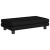 vidaXL Kindersofa mit Hocker Schwarz 100x50x30 cm Samt
