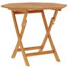 vidaXL Klappbarer Gartentisch 85x85x76 cm Teak Massivholz