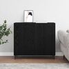 vidaXL Sideboard Schwarz Eichen-Optik 90 x 34 x 80 cm Holzwerkstoff