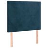 vidaXL Kopfteil Dunkelblau 100x5x118/128 cm Samt