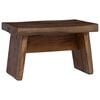 vidaXL Hocker Natur 29 x 20 x 17 cm Mahagoni Holz