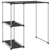 vidaXL Waschmaschinenregal Schwarz 87x55x90,5 cm Eisen