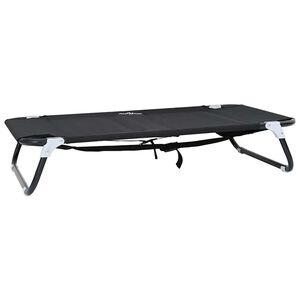 vidaXL Hundebett Schwarz 90 x 55 x 18 cm Stahl