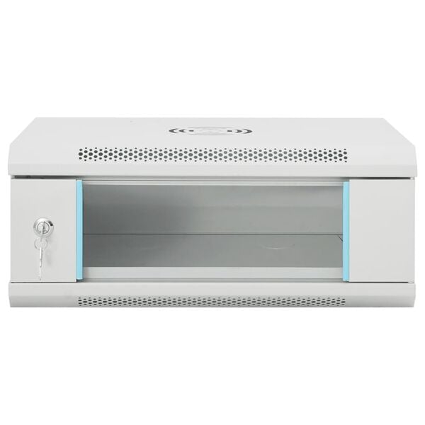 vidaXL 4U Wand-Netzwerkschrank 19" IP20 53x40x21 cm