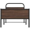 vidaXL Bettgestell ohne Matratze 100x200 cm Braun Eichen-Optik