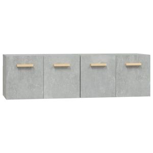 vidaXL Wandschr&auml;nke 2 Stk. Betongrau 60x36,5x35 cm Holzwerkstoff
