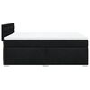 vidaXL Boxspringbett mit Matratze Schwarz 140x190 cm Stoff