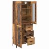 vidaXL Highboard Wandmontiert Altholz 69,5 x 34 x 180 cm Holzwerkstoff