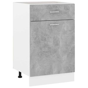 vidaXL Schubunterschrank Lyon Betongrau 50x46x81,5 cm Holzwerkstoff