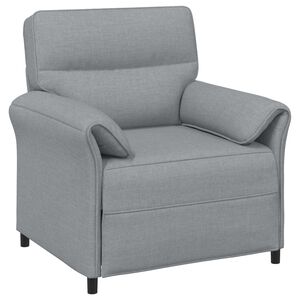 vidaXL 1-Sitzer Sofa Hellgrau 88 x 83 x 95 cm Stoff