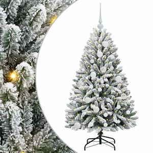 vidaXL K&uuml;nstlicher Weihnachtsbaum 120 cm 150 LEDs Warmes Wei&szlig;
