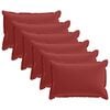 vidaXL Kissenbezug 6 stk. HOUTEN Weinrot 50 x 80 cm Polyester