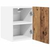vidaXL H&auml;ngeschrank mit T&uuml;r 2 pcs Altes Holz und Wei&szlig; 30 x 31 x 40 cm