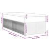 vidaXL Boxspringbett mit Matratze Blau 90x190 cm Stoff